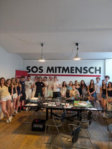 Zivilcourage-Workshop der 6E bei SOS Mitmensch