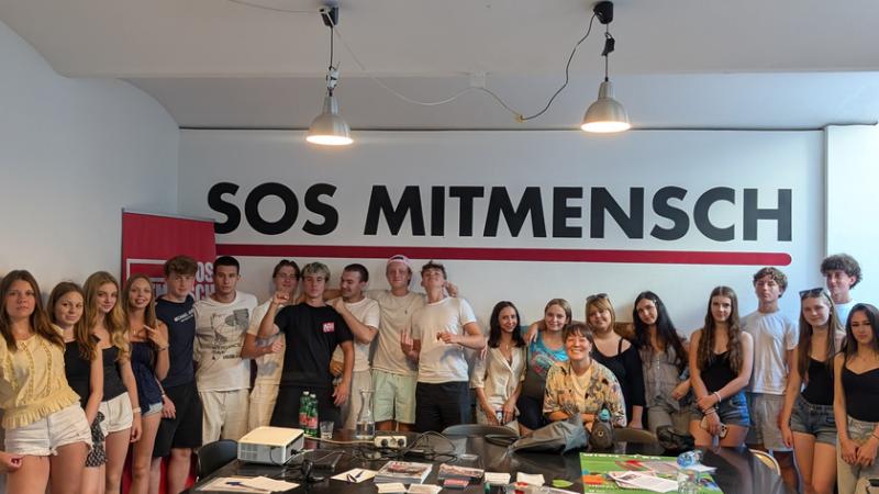 Zivilcourage-Workshop der 6E bei SOS Mitmensch